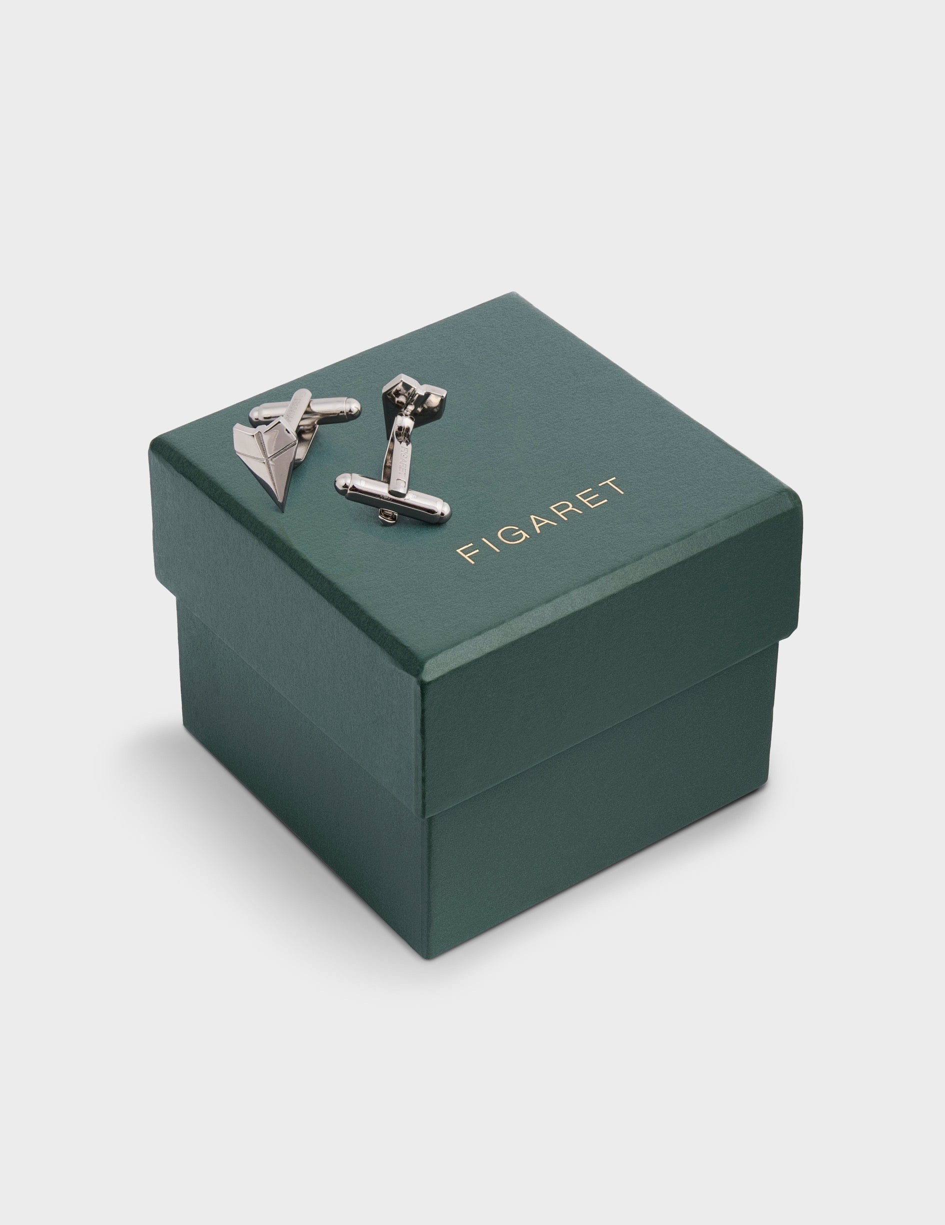 Silver cufflinks