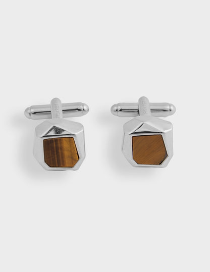 Silver cufflinks