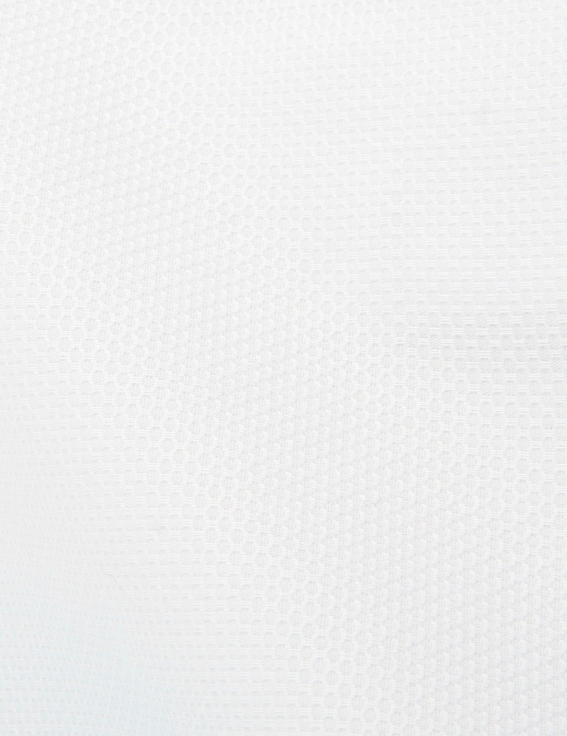 Chemise Carl blanche - Façonné - Col droit ouvert