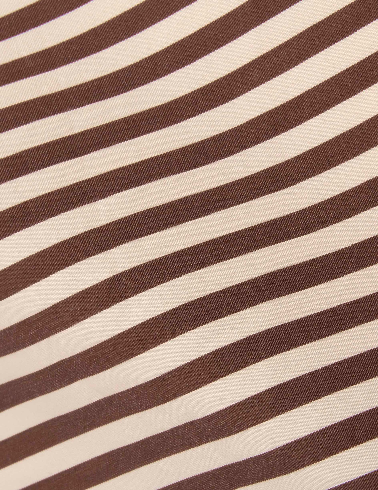 Striped brown Carl shirt  - Popeline - droit ouvert Collar#5