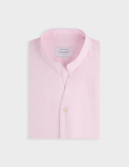 Chemise Carl rayée rose
