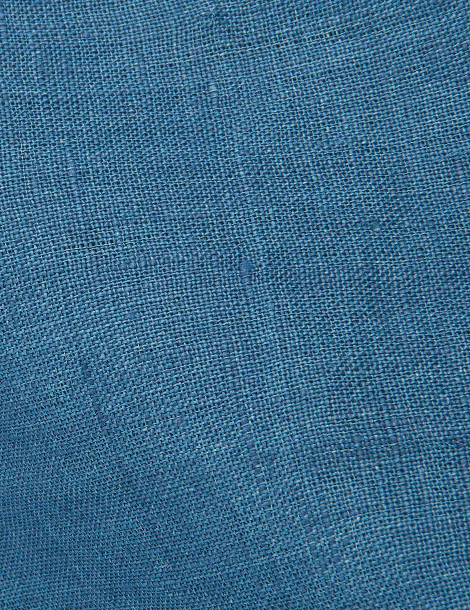 Blue linen Carl shirt - Linen - Open right of way Collar#5