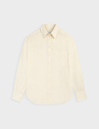 Chemise Charlotte en lin jaune