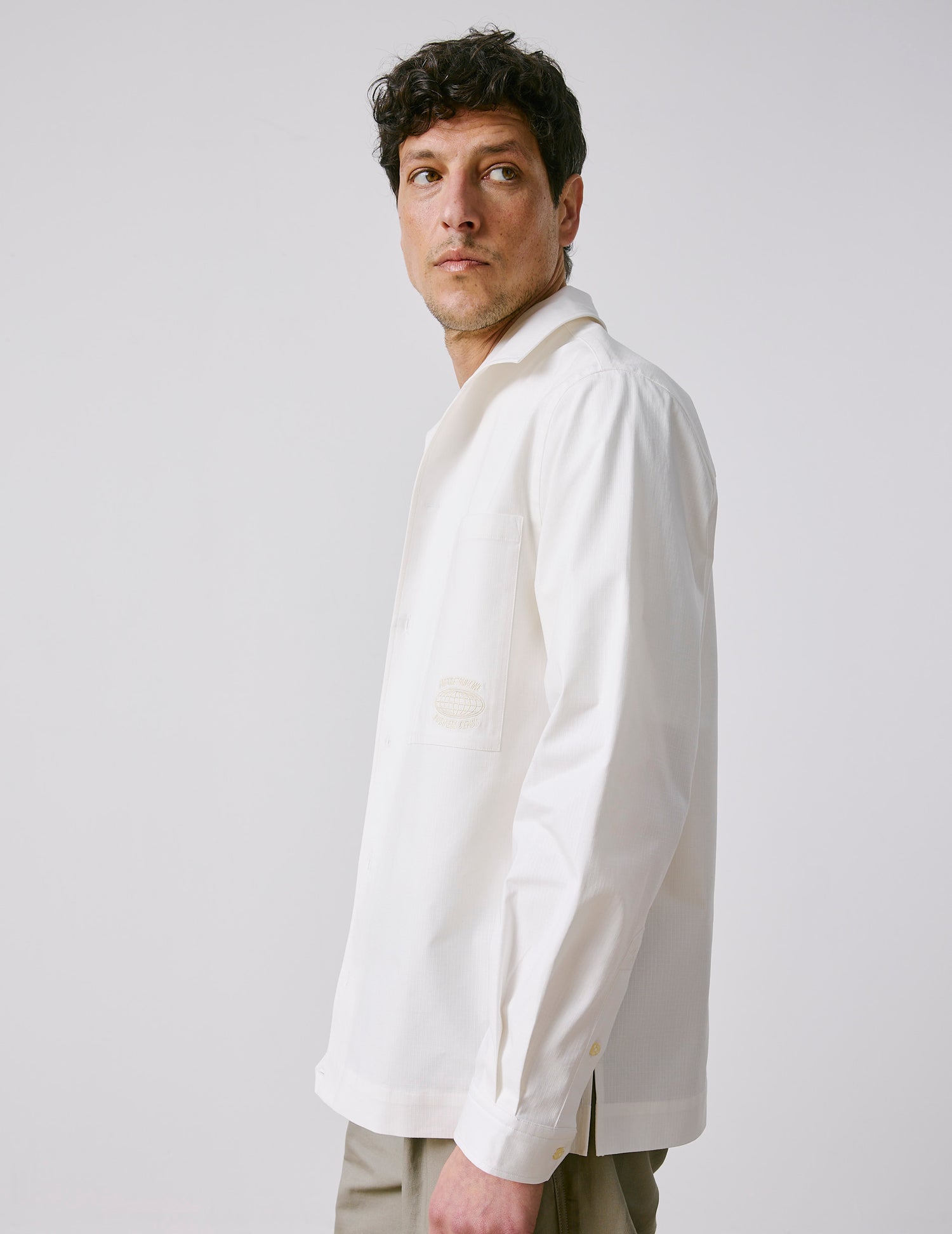 Chemise Delta blanche - Ripstop - Col Delta#2