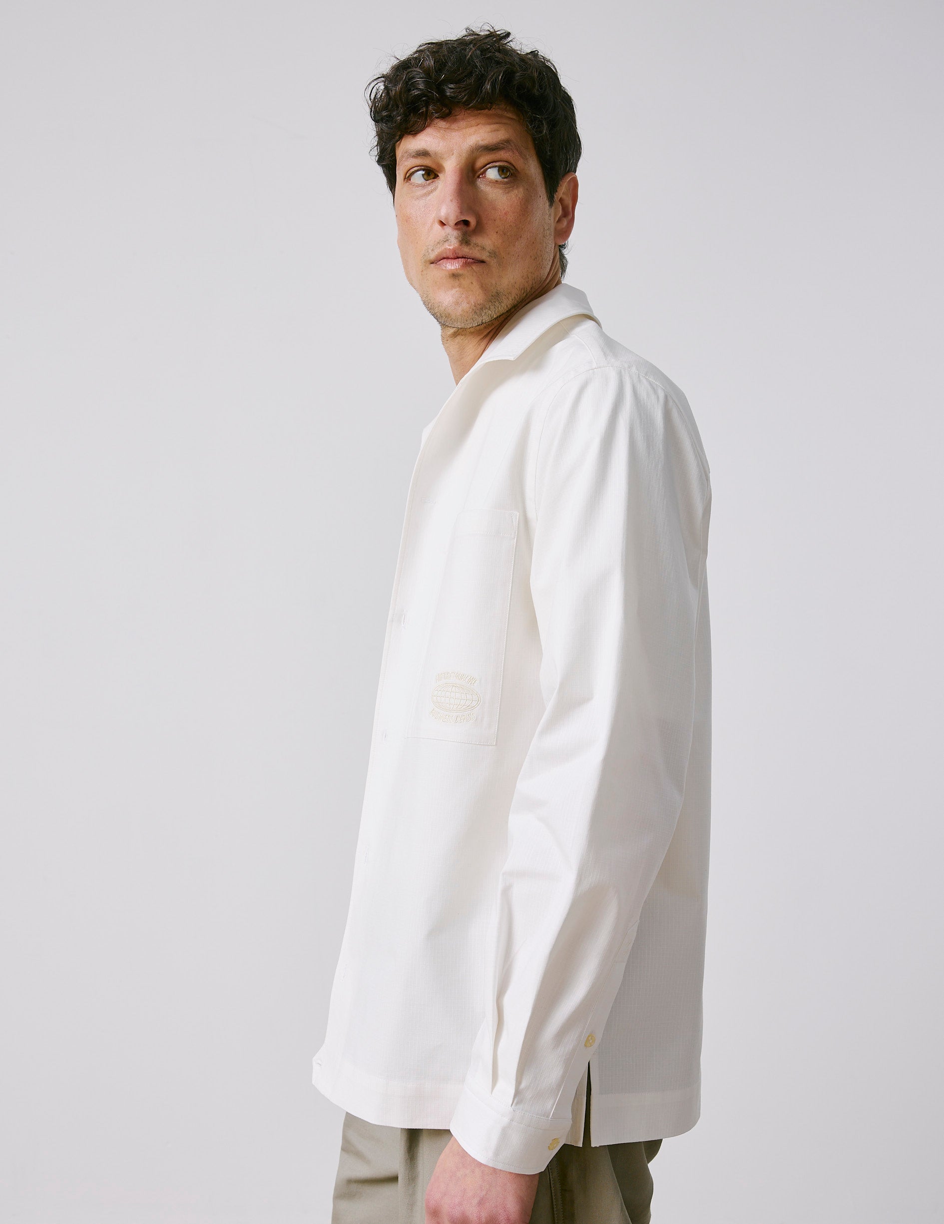 Chemise Delta blanche - Ripstop - Col Delta