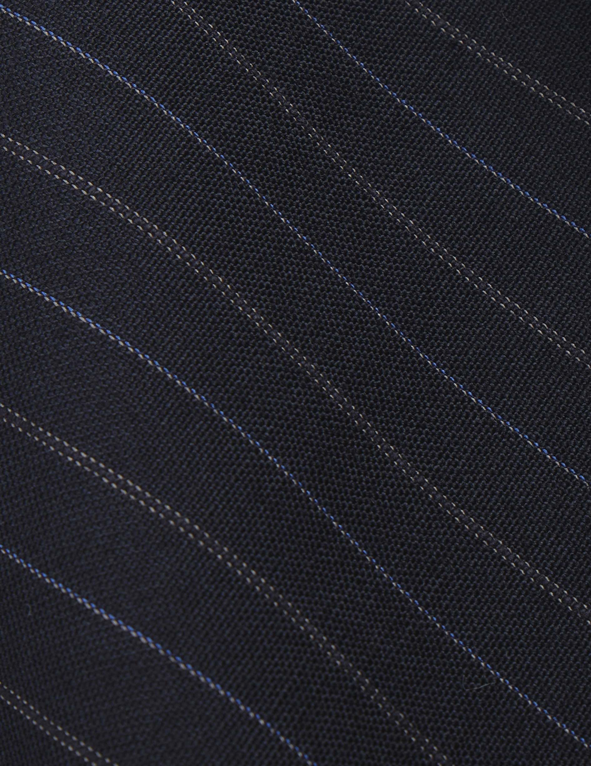 Pantalon de costume Driss en laine vierge marine