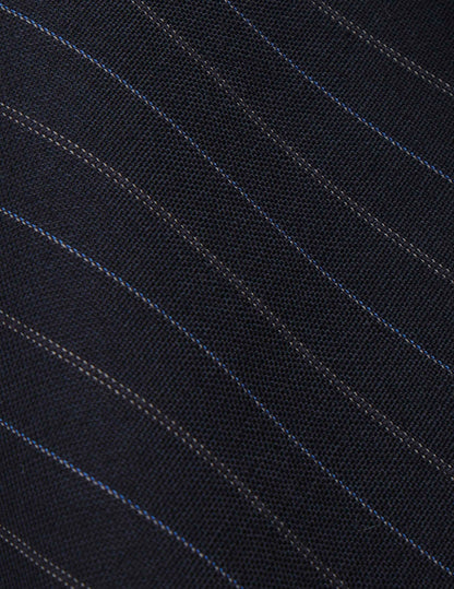 Pantalon de costume Driss en laine vierge marine