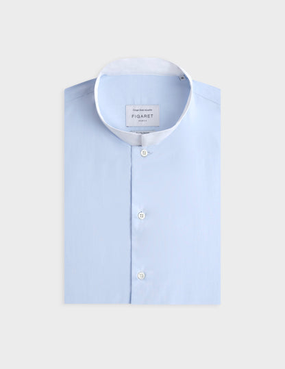 Chemise semi-ajustée bleu clair