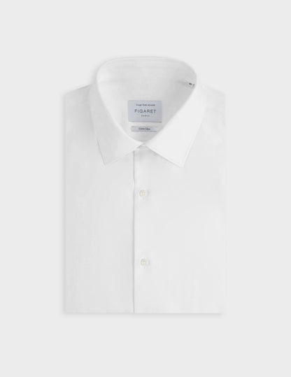 Semi-fitted white shirt