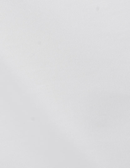 Chemise semi-ajustée gorge cachée blanche