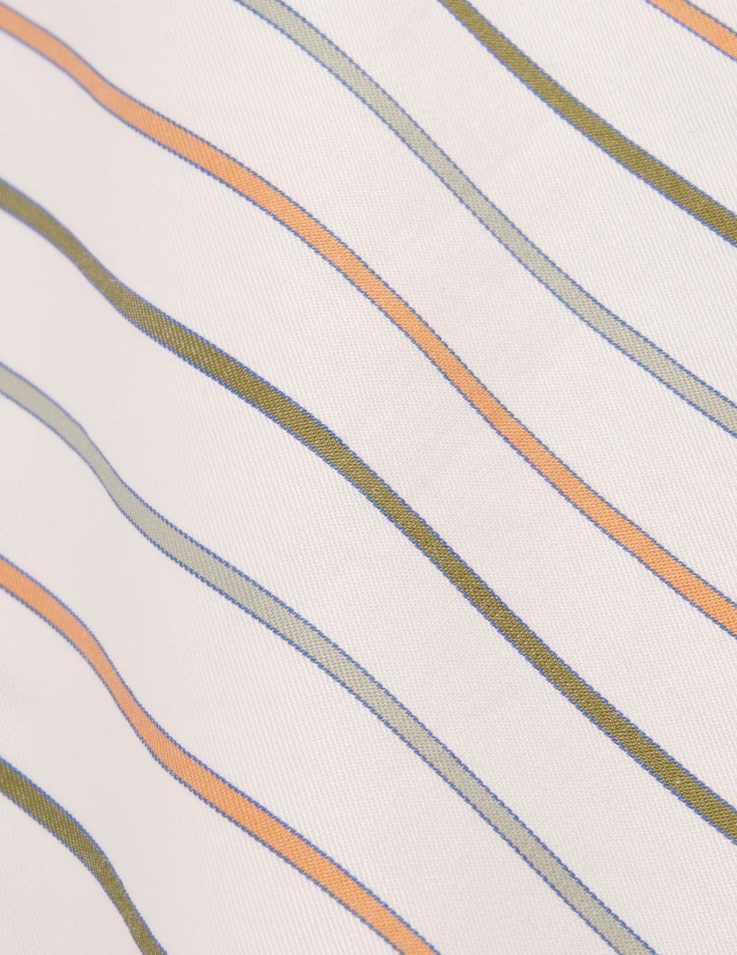 Chemise semi-ajustée rayée beige - Popeline - Col Figaret#2