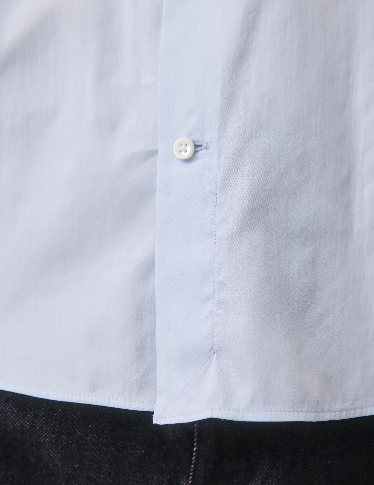 Chemise semi-ajustée Prestige bleu clair - Popeline - Col Figaret#7