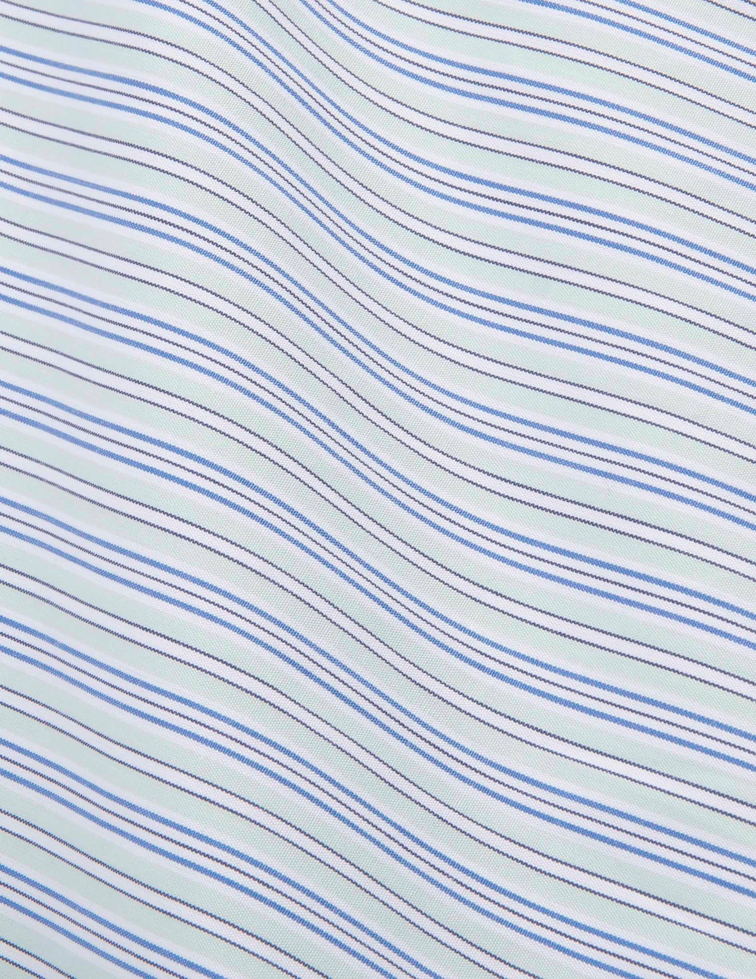 Chemise classique rayée verte - Popeline - Col Figaret#2