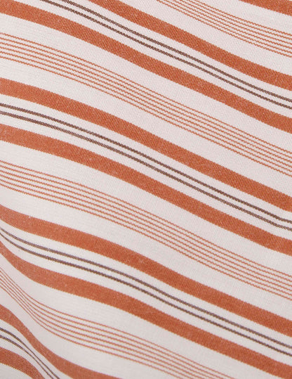 Chemise classique rayée marron