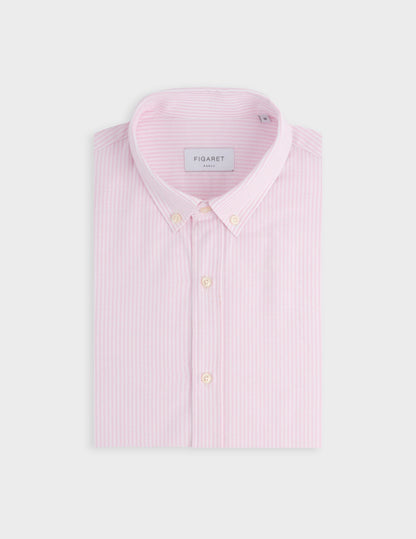 Chemise Gaspard rayée rose