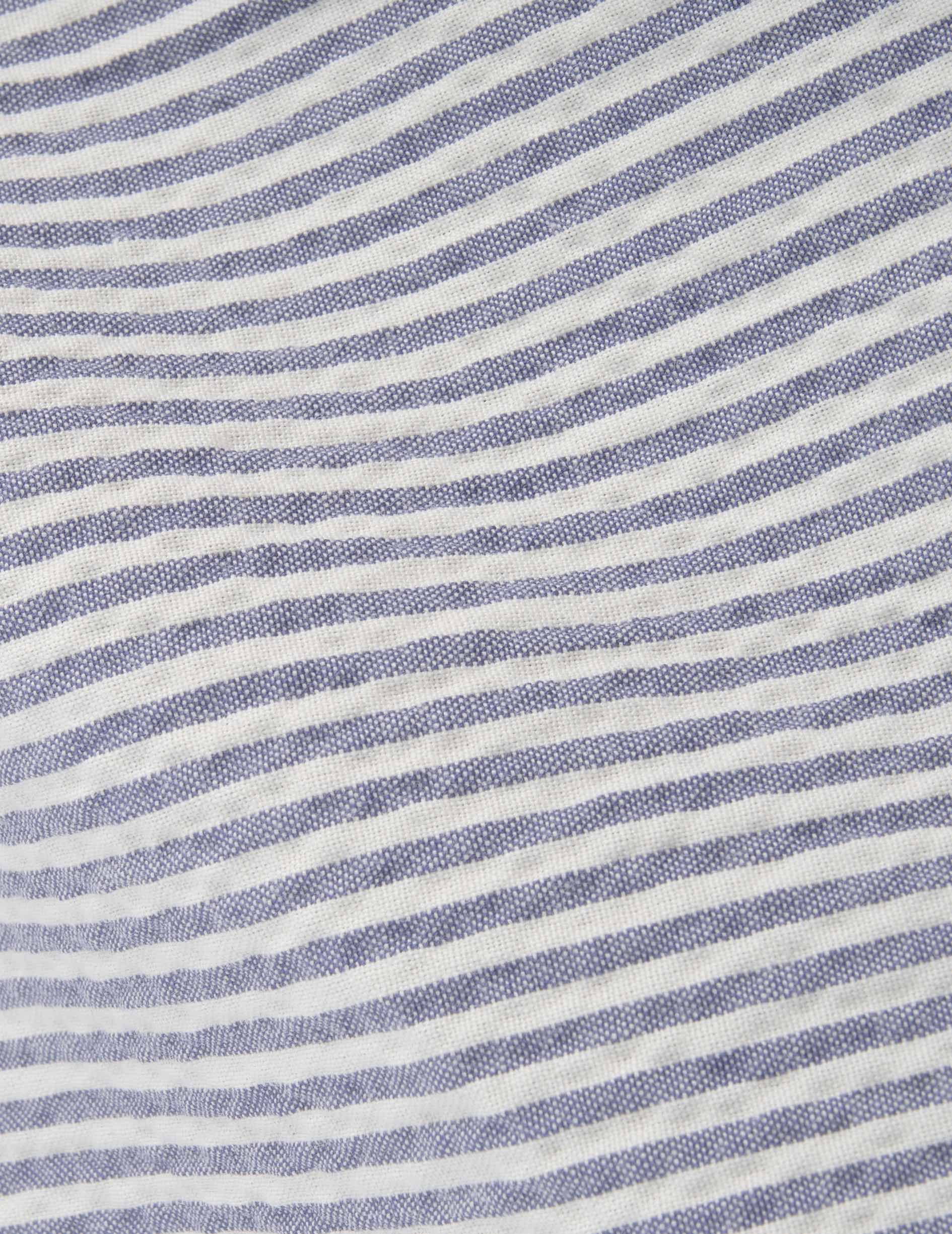 Chino Geofrey en seersucker rayé bleu