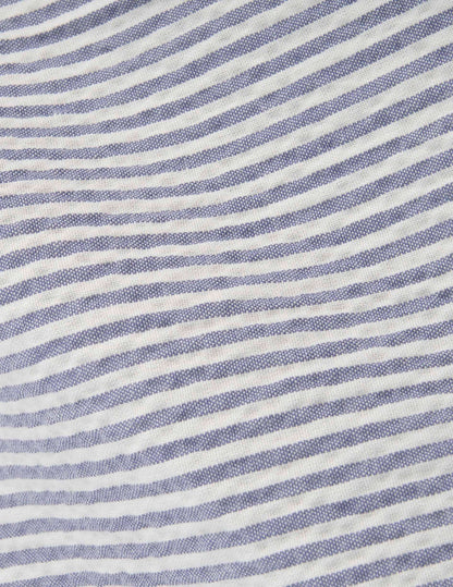 Chino Geofrey en seersucker rayé bleu