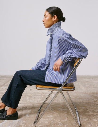 Chemise Greta rayée bleue