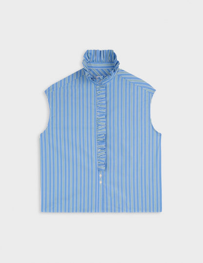 Chemise Gretie rayée bleue