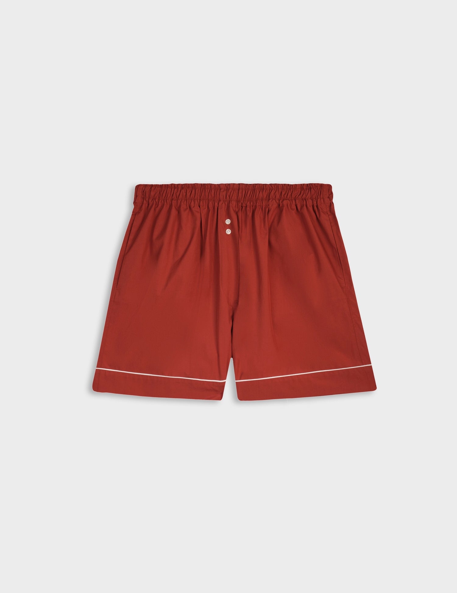 Ilbarritz rust-orange poplin short 