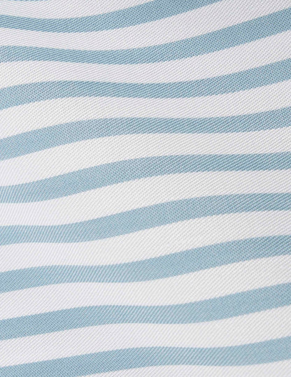 Chemise Innaée gorge cachée en lyocell bleu