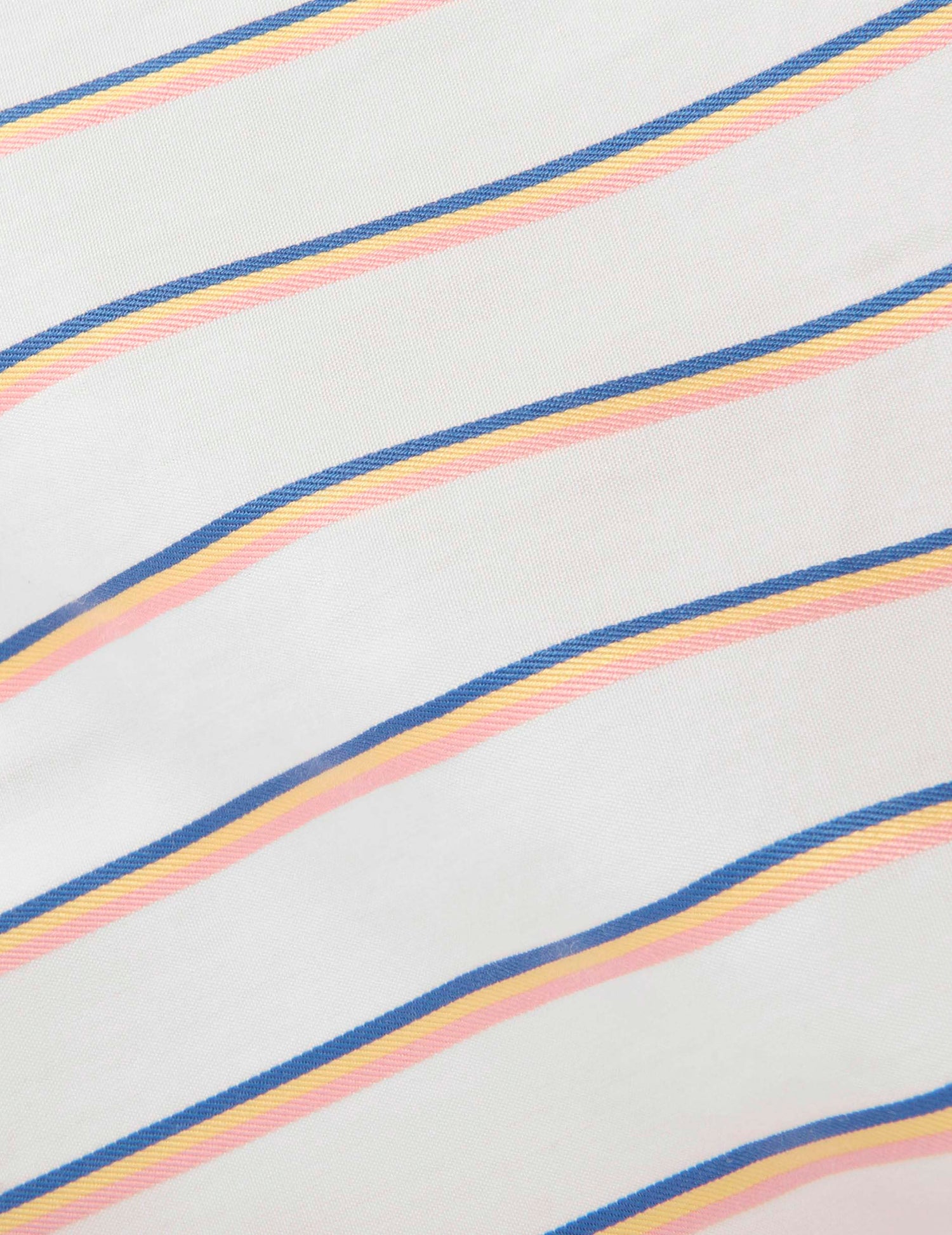 Semi-fitted striped yellow shirt - Poplin - Inverted Collar#4