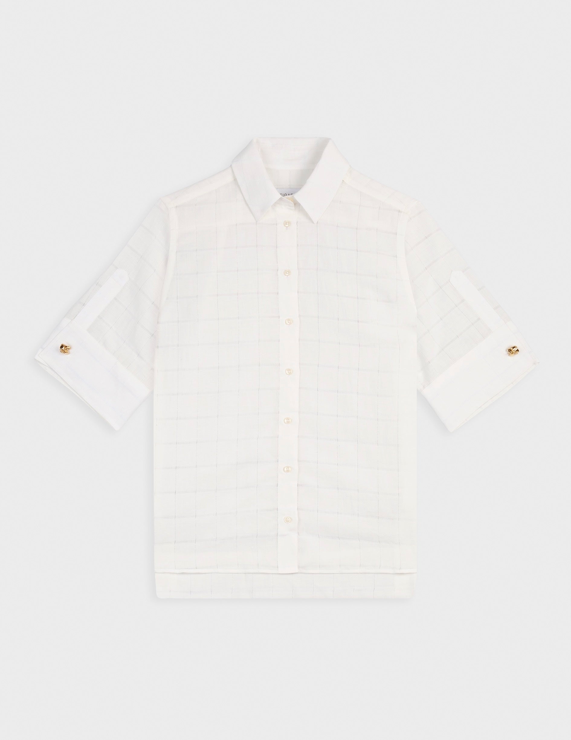 Ecru Jane shirt - Openwork - Shirt Collar