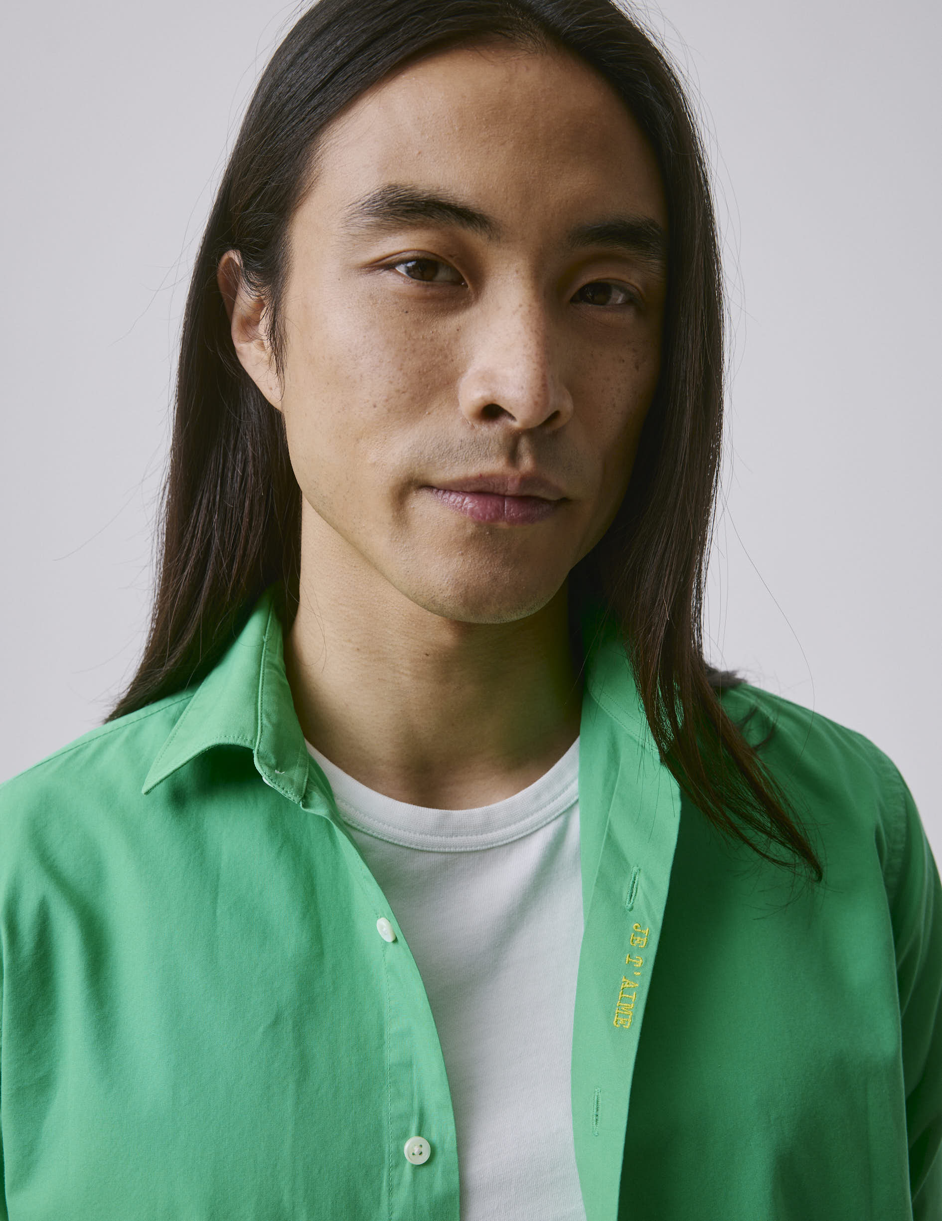 "Je t'aime" unisex green shirt