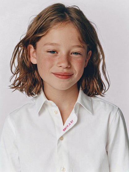 White "Je t'aime" kid’s shirt 