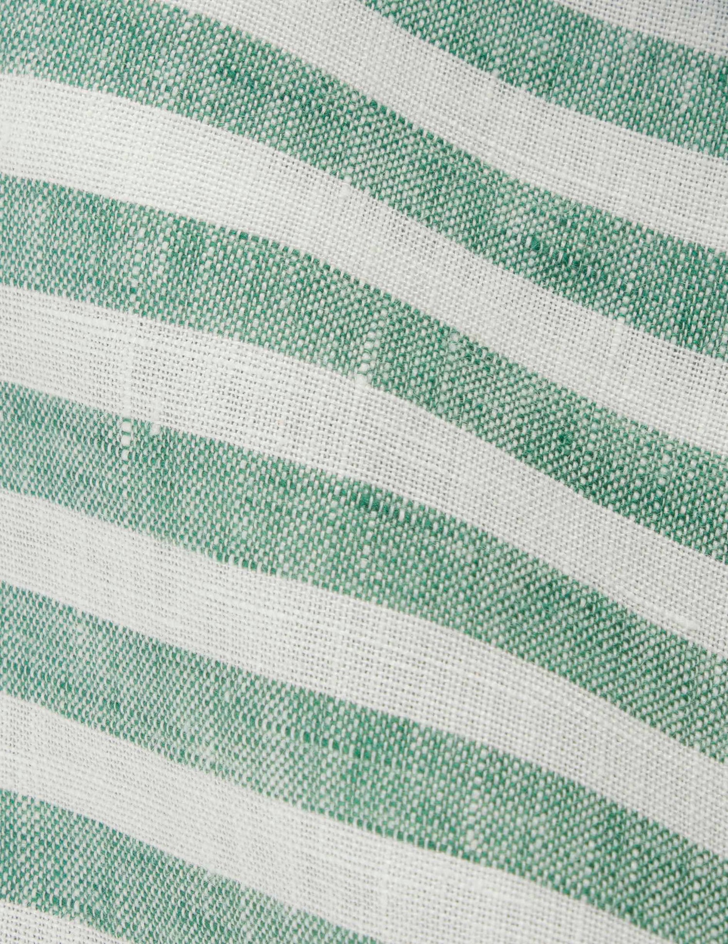 Léanna striped green linen shirt - Linen - Shirt Collar#6