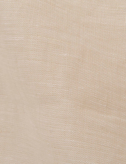 Chemise Leon manches courtes en lin écru