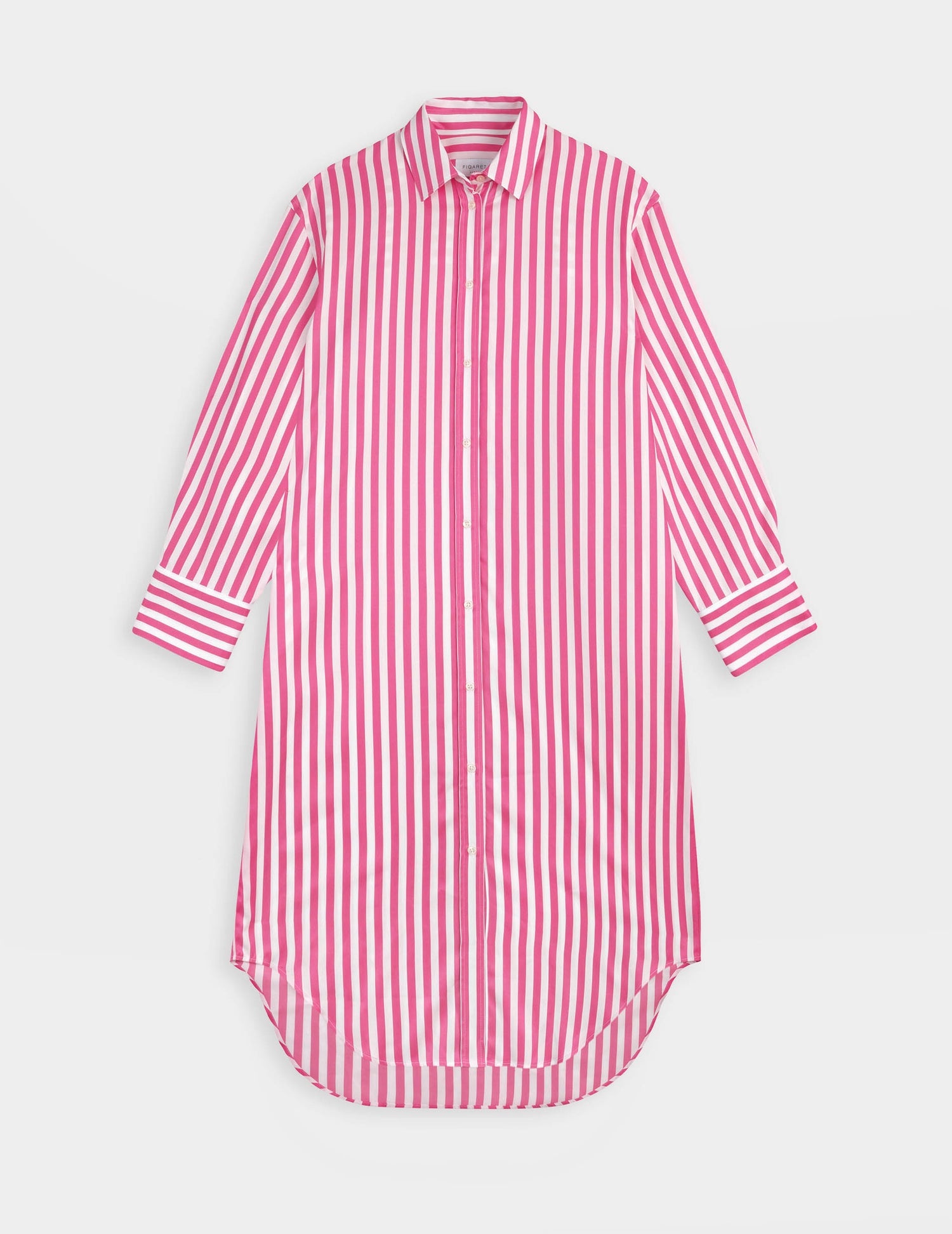 Robe chemise Lina fuchsia