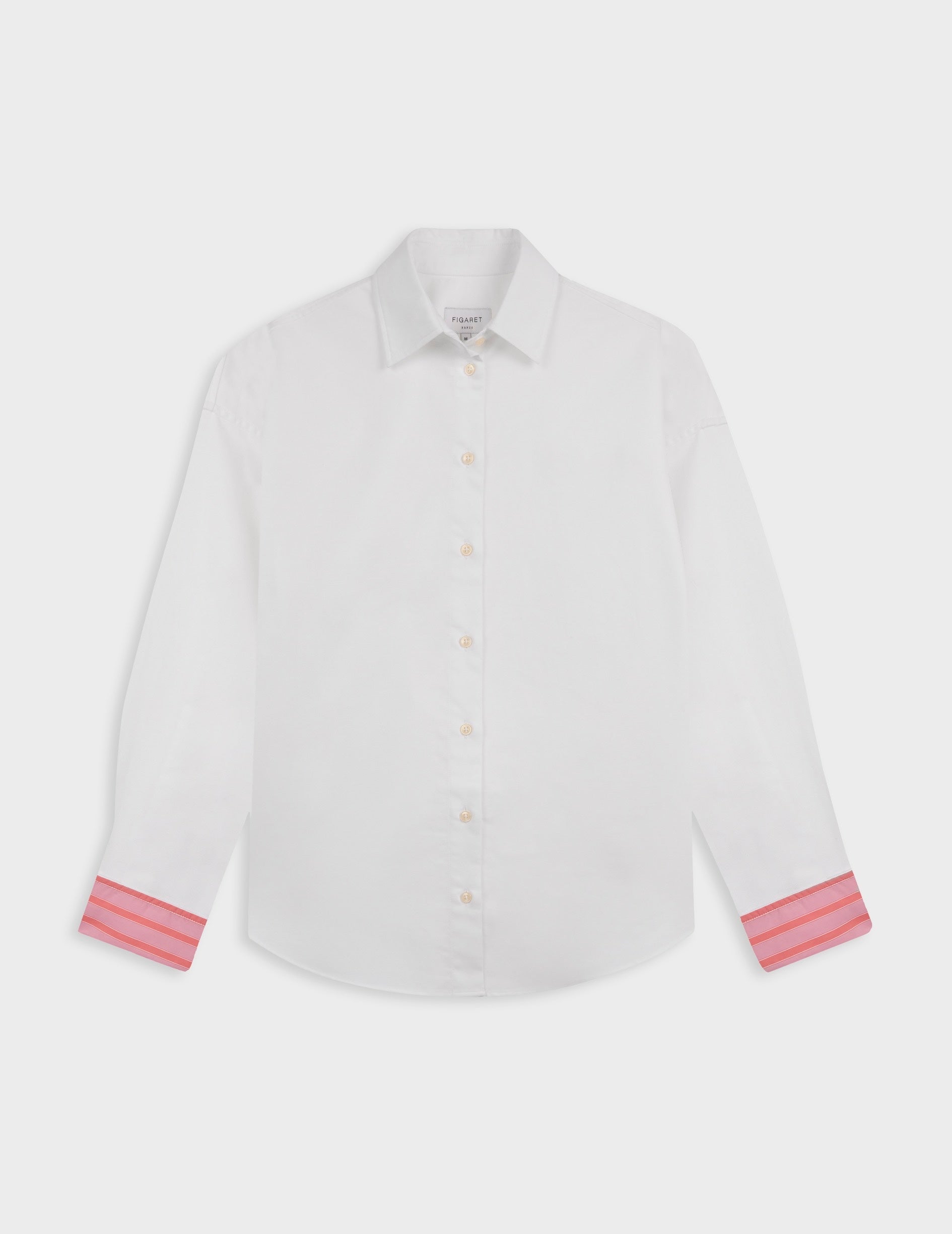 Chemise oversize Lizandra blanche - Oxford - Col Chemise