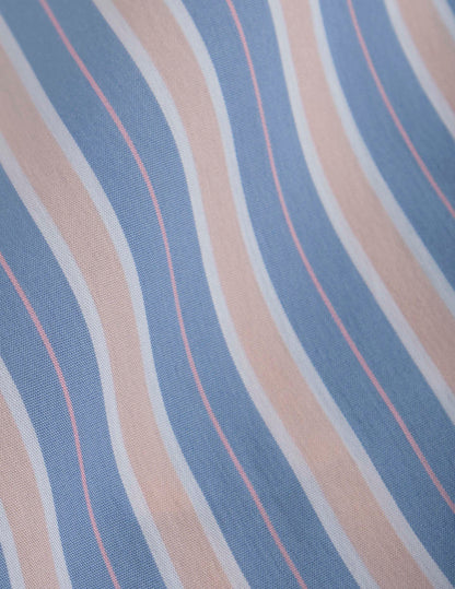 Pyjama Louisy en coton rayé rose