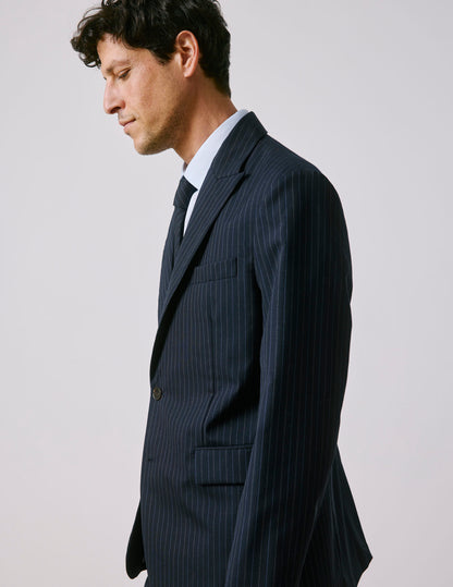 Veste de costume Marlon en laine vierge marine