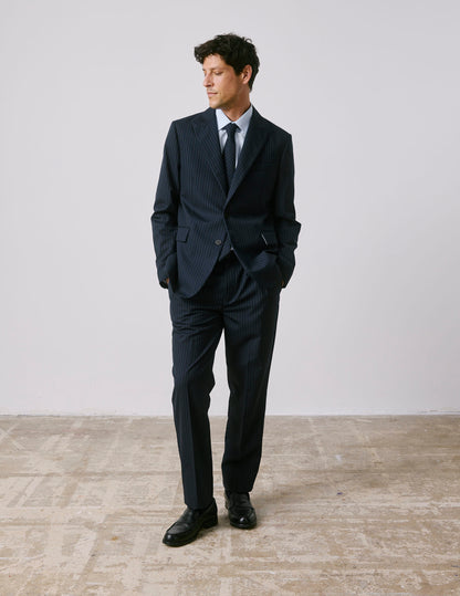 Veste de costume Marlon en laine vierge marine