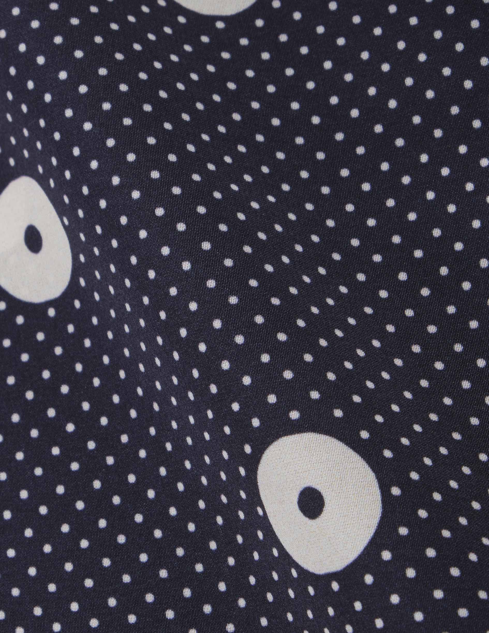 Printed navy Nambre shirt - Pancake - Shirt Collar