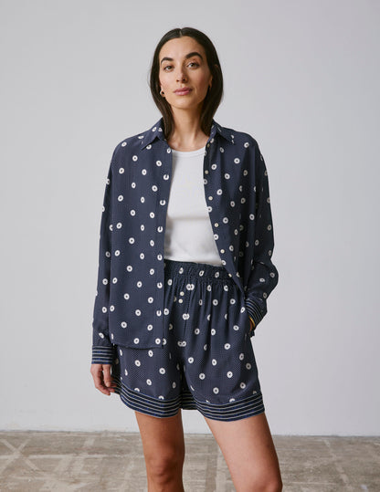 Printed navy Nambre shirt