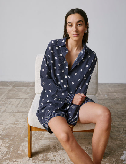 Printed navy Nambre shirt