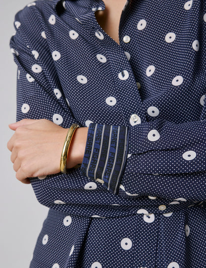 Printed navy Nambre shirt