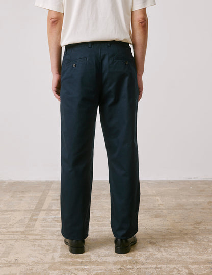 Pantalon Nataneo en twill marine