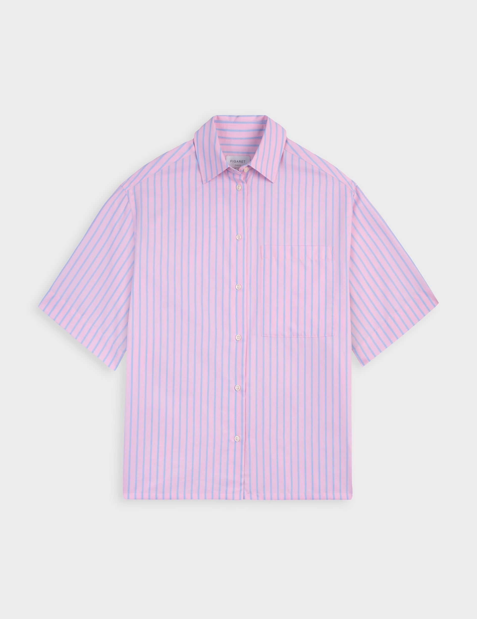 新品♡ Na.e Standard Shirt ナエ　ピンクストライプシャツ ナターシャ ストライプシャツ ピンク - オックスフォード - レギュラー