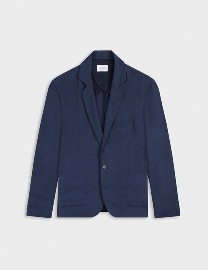 Veste blazer Nathis en lin marine