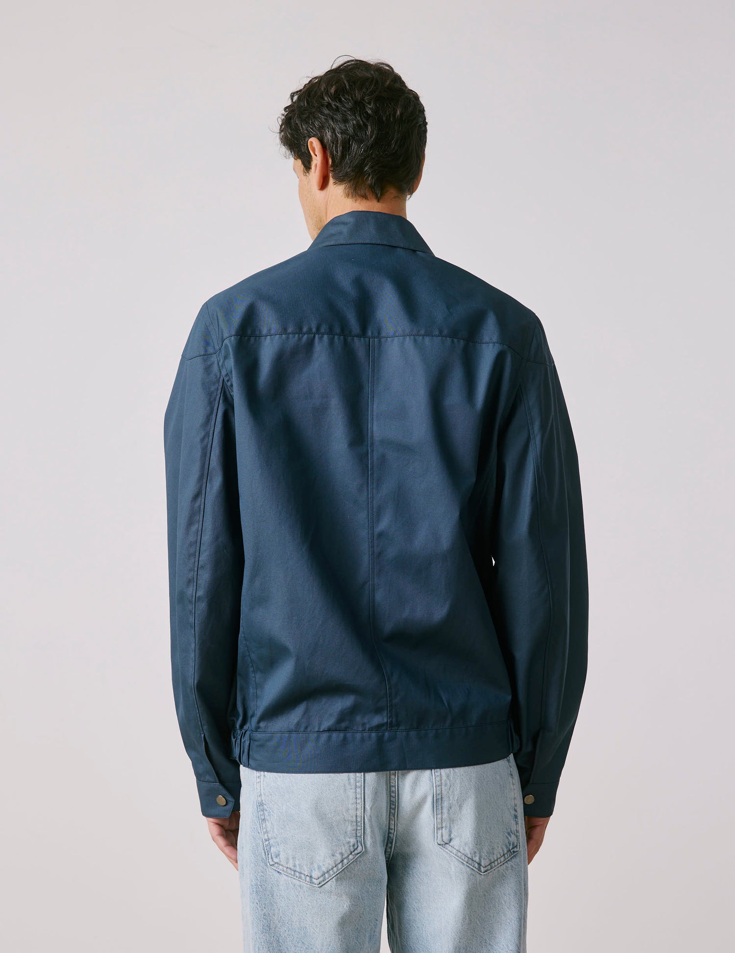 Blouson aviateur Nelson en canvas de coton marine