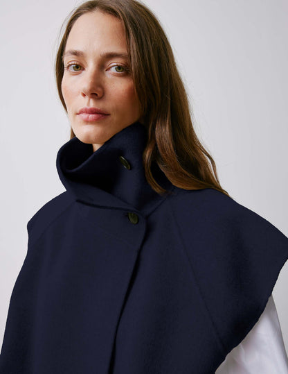 Neyla navy double-sided wool jacket