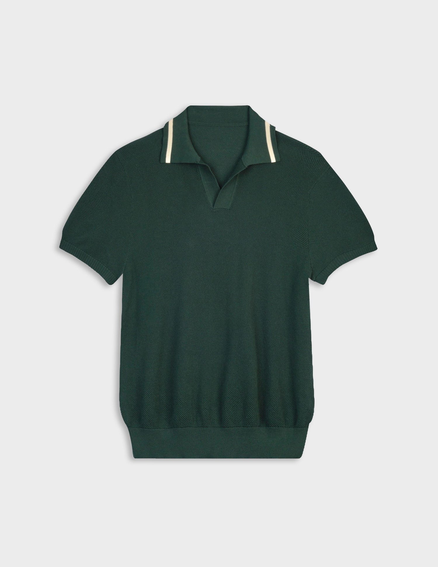 Polo Nick manches courtes en coton vert