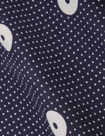 Navy crepe Nina shorts