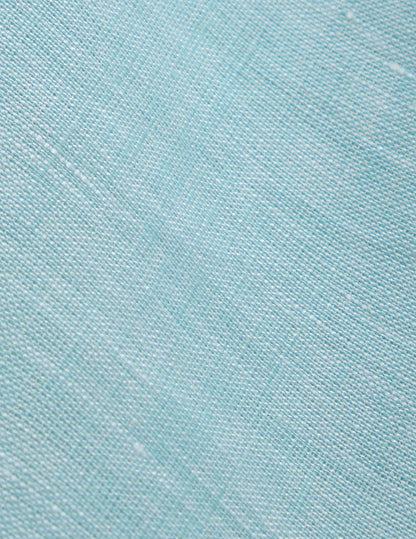 Noalie blouse in turquoise linen