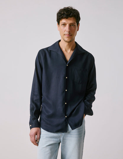 Chemise Noé bleu marine