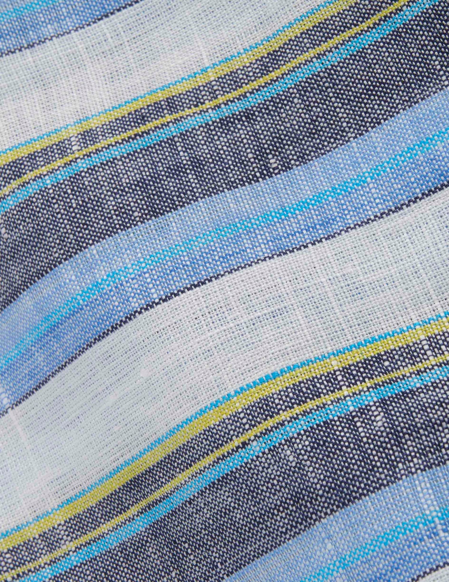 Chemise Nolhann manches courtes en lin bleu - Lin - Col Français#6